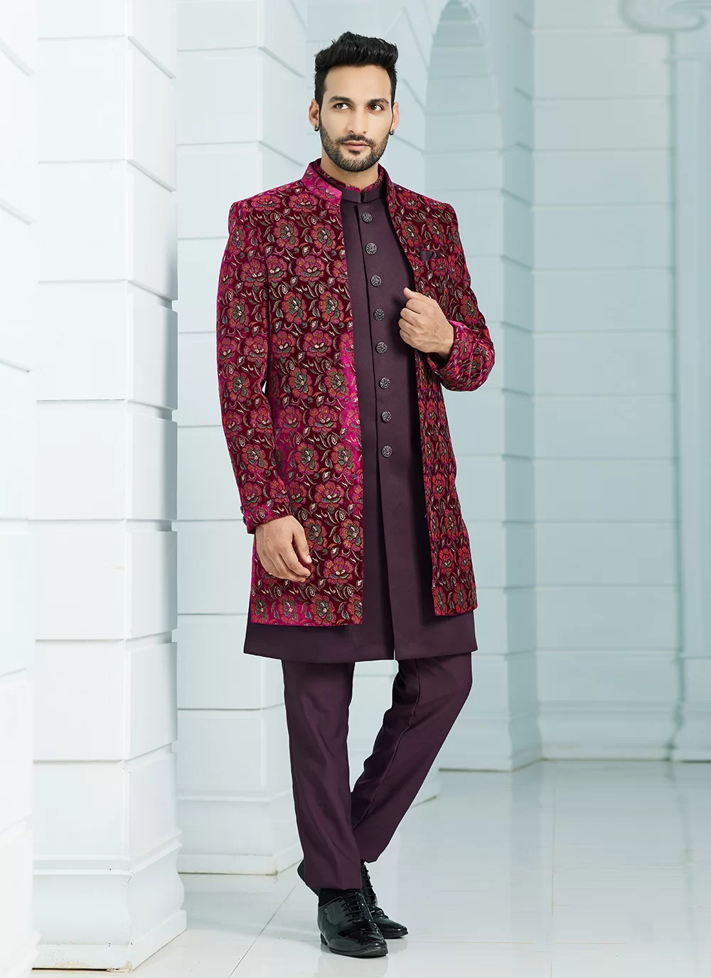 Indo western dress for engagement 2024 for groom